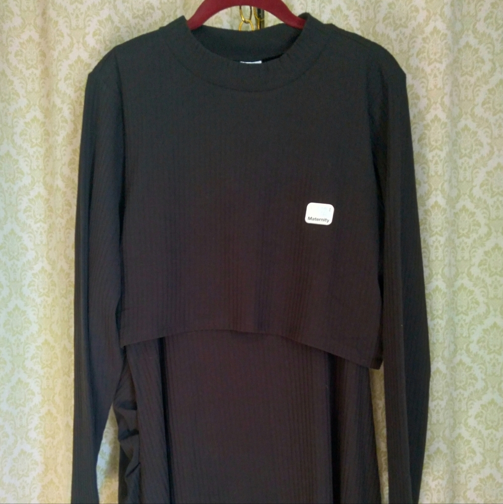 NWT Maternity Ribbed Dress Set 2 Piece 16 - 18 - Picture 4 of 8